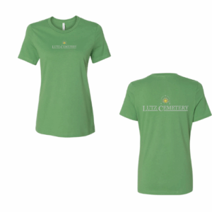 Lutz Cemetery Ladies Tee Leaf