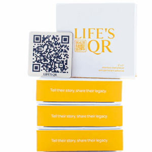 Life's QR Memorial Website and QR Sign