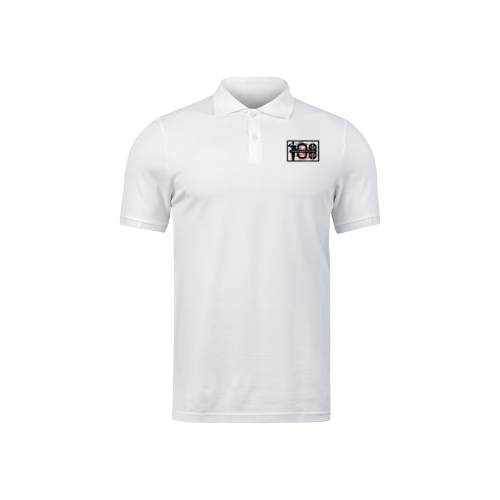 Unisex 108 Patriot White Polo Cemetery
