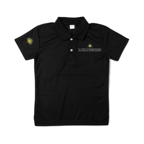 Lutz Cemetery Polo Shirt Black