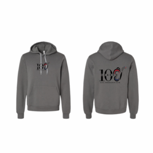 Take Flight 108 Butterfly Unisex Hoodie Grey